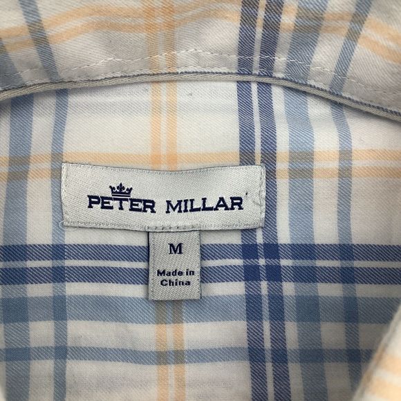 Peter Millar Mens Long Sleeve Button Up Shirt Size‎ Medium - Picture 4 of 7